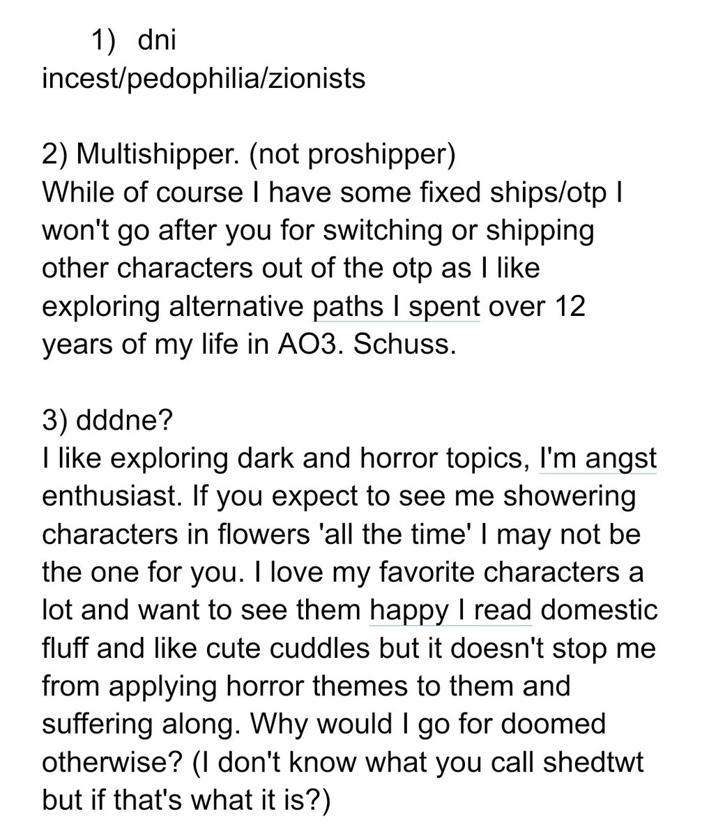 NNY_nour's tweet image. Before you follow (or if you're following) :
PLEASE READ IT
You've been warned. Despite all that I'm really friendly I love reading and indulging thoughts, wouldn't bite at all. Quite neutral.
😂 Thanks for having me!
