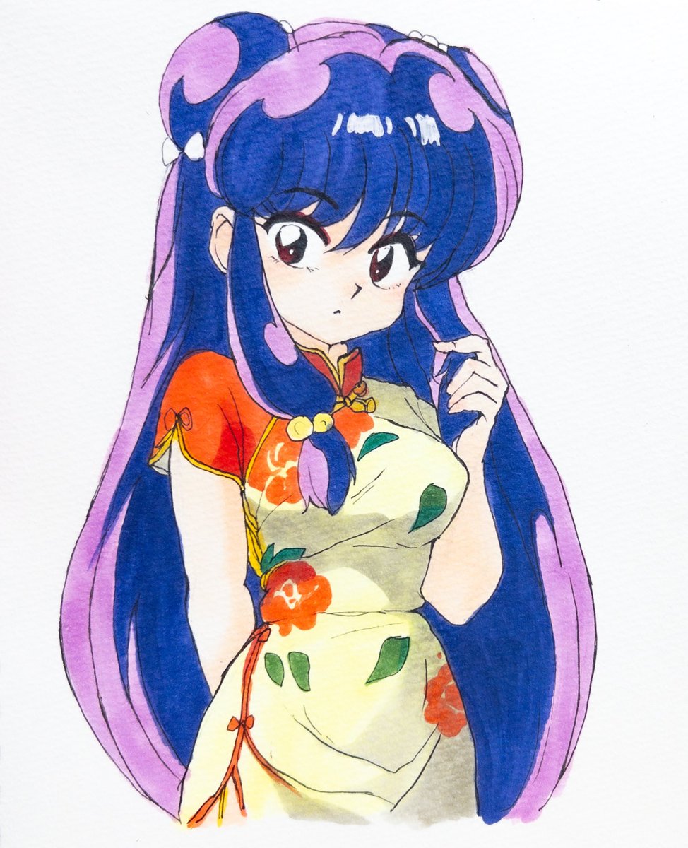 #らんま 
#シャンプー
＃模写

シャンプー可愛い🐈