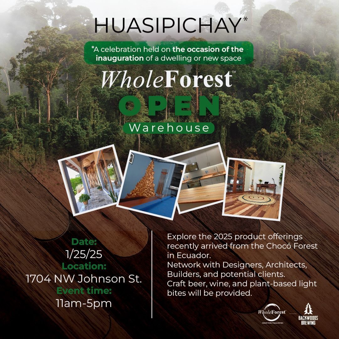 Interested in a beautiful way to protect rainforest and fight greenhouse gasses? Check out the Whole Forest Open Warehouse, next Saturday 1/25 from 11-5! buff.ly/3PHGFmo