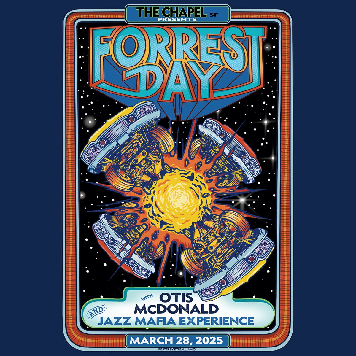 Just Announced! 💥 Tickets for Forrest Day + Otis McDonald + Jazz Mafia Experience on Friday, March 28 are on sale now! 🎟️: tinyurl.com/bdcwmc4u