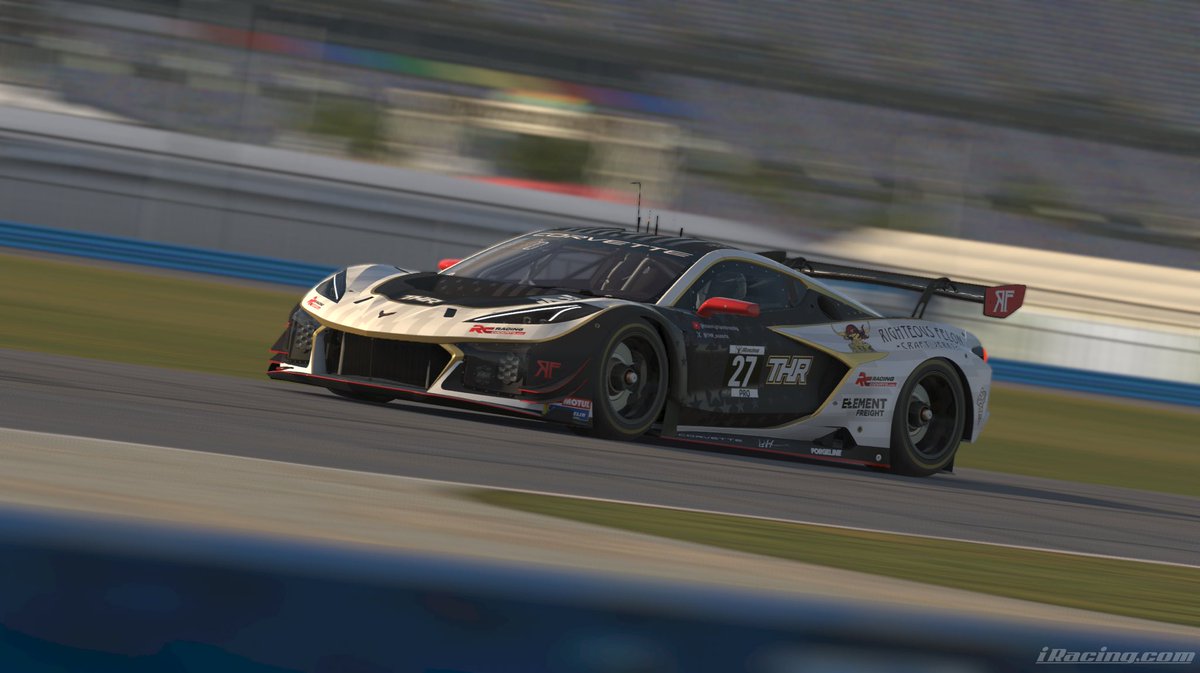 Team Highlands Racing (@thr_esports) on Twitter photo And we are green in the first of our three Daytona 24 races this weekend. <a href="/AdamLeVox/">Adam LeVox</a> is behind the wheel of the Corvette Z06 GT3.R Z06 GT3.R for the first stint! And we are green in the first of our three Daytona 24 races this weekend. <a href="/AdamLeVox/">Adam LeVox</a> is behind the wheel of the Corvette Z06 GT3.R Z06 GT3.R for the first stint!