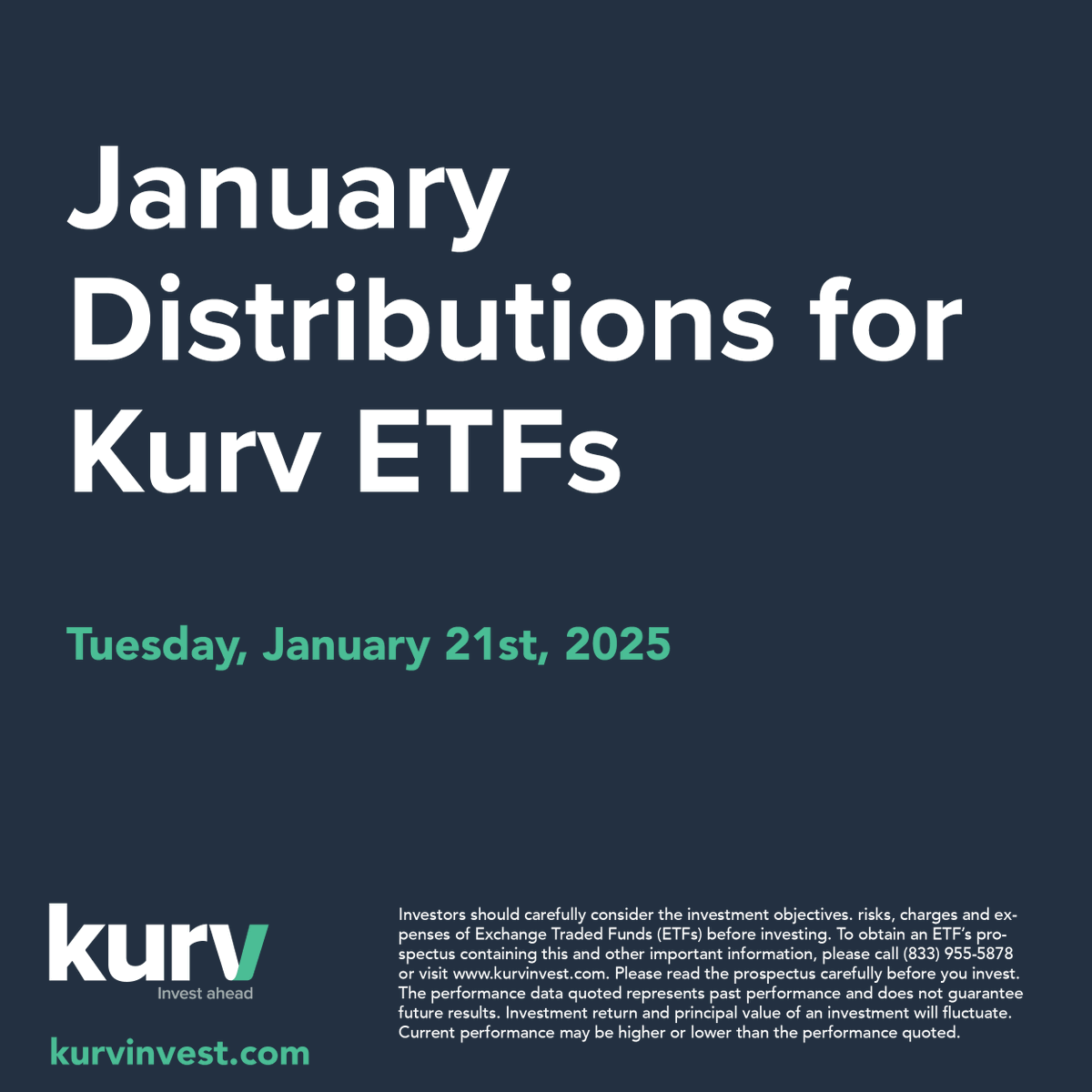 kurvinvest's tweet photo. Distributions for all Kurv ETFs will be announced after market close on Tuesday! https://t.co/wA9SSGwewL