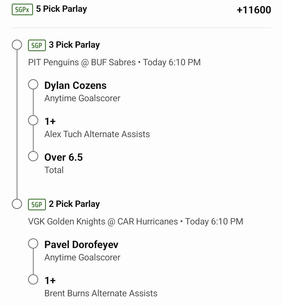 jtorange's tweet photo. #JTParlay Play of the Day from #AroundTheIce on @FIFHockey
This one was cooked up from my man @toastclark. Follow him for his #ToastsTakes hockey bets.
5 pick parlay +11600 on @DKSportsbook
Let's hit a long shot! #NHL #nhlbets https://t.co/ZiAmIpmAg4