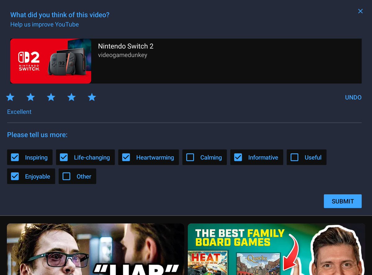 GingerByteTV's tweet image. Mr. @vgdunkey sir I hope this survey lets @TeamYouTube finally know how life changing you are. Oh and sorry I don't find your videos "useful", gotta work on that I guess.