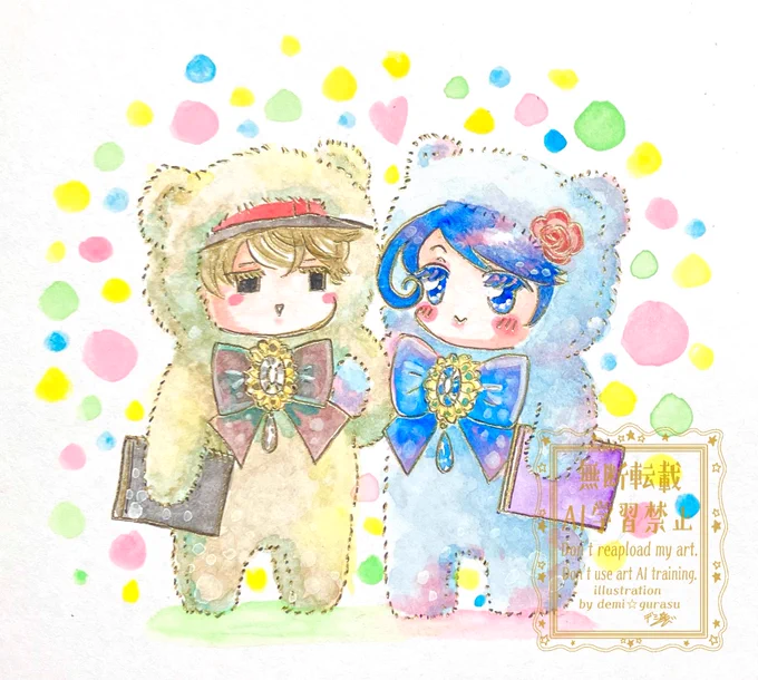 『もふもふオルフェリペ』もふもふな2人に癒されてまして描き描き#MM24時 