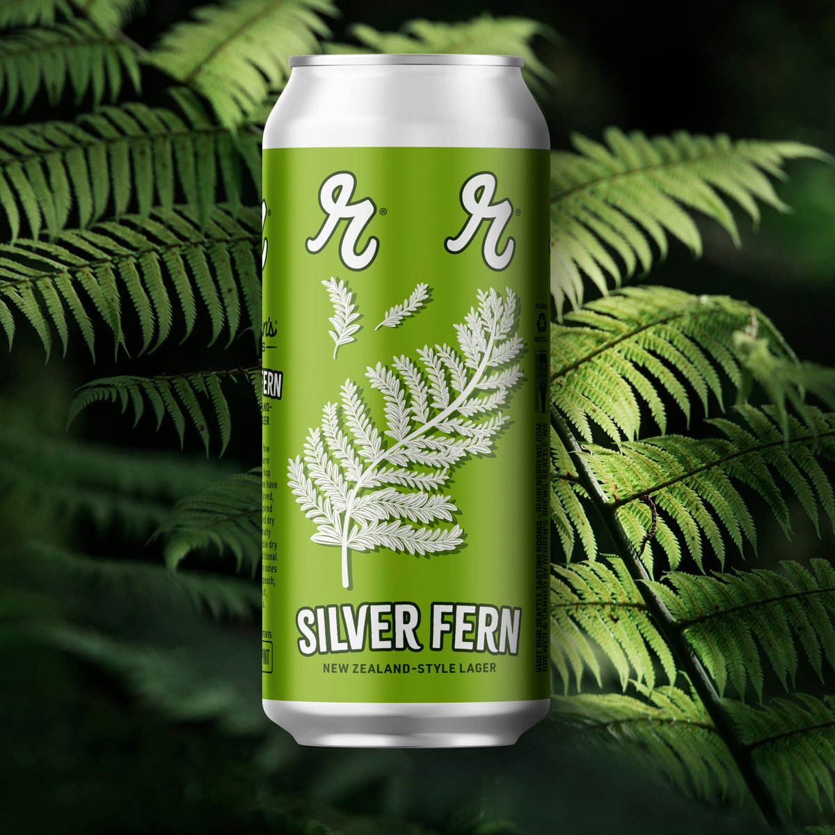 Meet Silver Fern. Guided by several Southern Hemisphere hops that we especially enjoy, this Kiwi-inspired beer is pale and dry with a soft malty character. Double dry hopped for additional aroma, it offers notes of pineapple, peach, passionfruit &amp; citrus.