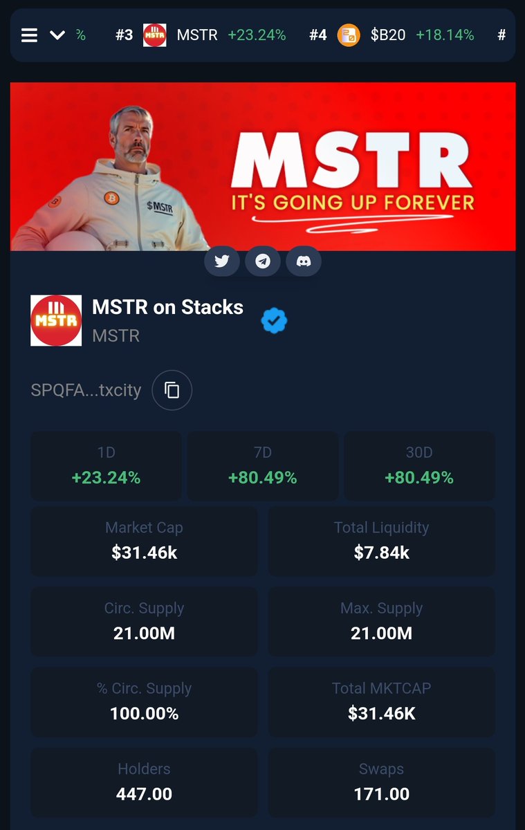 MSTR on Stacks | $MSTR tweet media