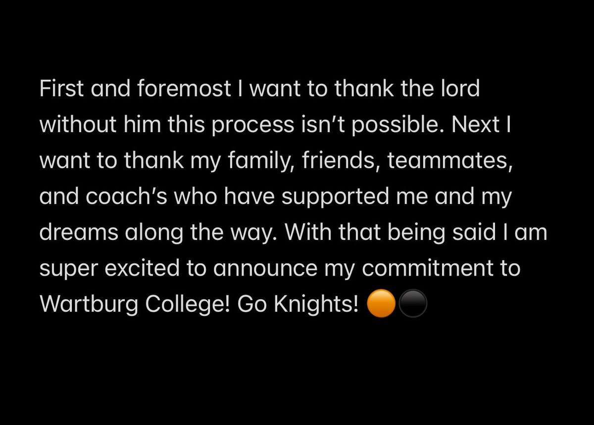 Wyatt Schweiger (@wyattswig) on Twitter photo Can’t wait to be apart of the family! 100% committed! <a href="/WartburgFB/">Wartburg Football</a> <a href="/Coach_Tschetter/">Matt Tschetter</a> <a href="/Coach__Buck__/">Matt Buckner</a> #GoKnights Can’t wait to be apart of the family! 100% committed! <a href="/WartburgFB/">Wartburg Football</a> <a href="/Coach_Tschetter/">Matt Tschetter</a> <a href="/Coach__Buck__/">Matt Buckner</a> #GoKnights