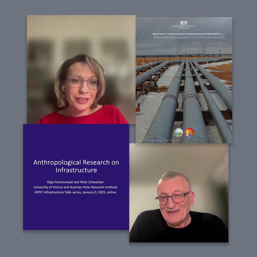 InfraNorth: Building Arctic Futures (@infranortherc) on Twitter photo #InfraNorth’s Peter Schweitzer and <a href="/OlgaPovoroznyuk/">Olga Povoroznyuk</a> recently shared insights into anthropological research on #Arctic #infrastructure at the #RATIC Arctic Infrastructure Science Talks series in the lead-up to the #ICARPIV Summit at #ASSW2025.
Learn more: infranorth.eu/news/jan-9-202… #InfraNorth’s Peter Schweitzer and <a href="/OlgaPovoroznyuk/">Olga Povoroznyuk</a> recently shared insights into anthropological research on #Arctic #infrastructure at the #RATIC Arctic Infrastructure Science Talks series in the lead-up to the #ICARPIV Summit at #ASSW2025.
Learn more: infranorth.eu/news/jan-9-202…