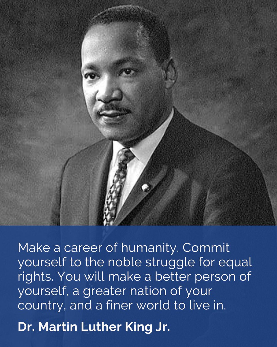 In celebrating Dr. Martin Luther King Jr. today, we honor an exceptional leader, advocate, and inspiring catalyst for transformation. His profound legacy remains a beacon, illuminating minds and awakening hearts across generations.