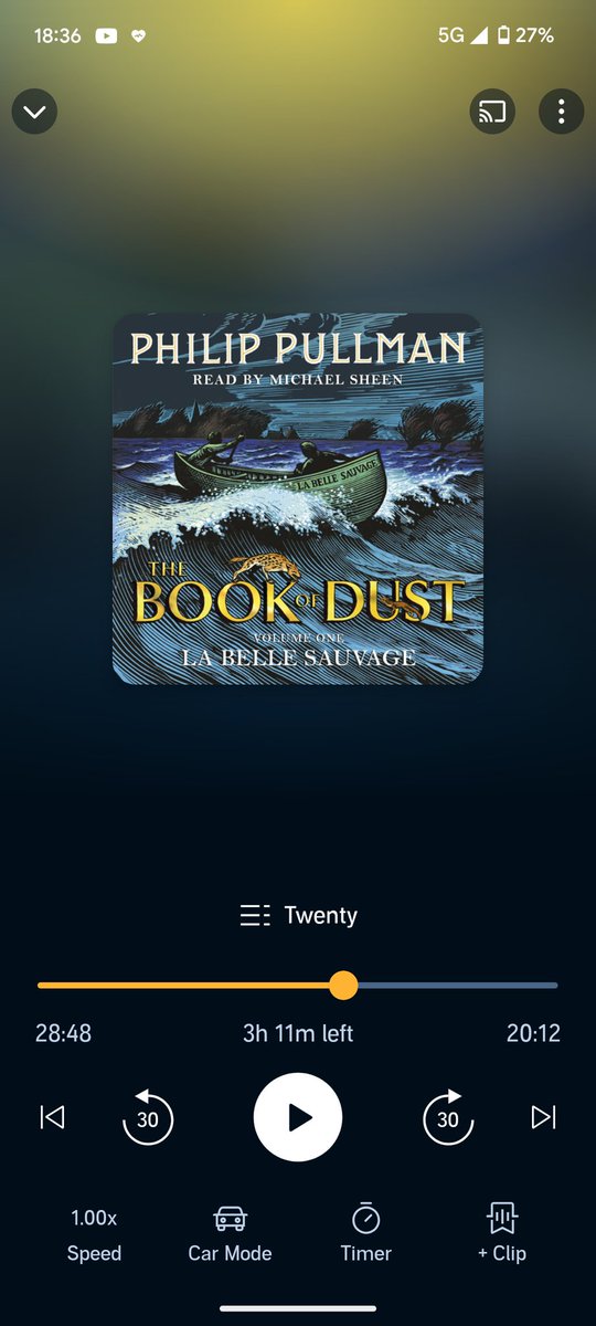 BEARlyplaying's tweet image. Time to continue the annual listen! #bookofdust @PhilipPullman 
Hoping this gets picked up by the @BBC @darkmaterials ❤️❤️❤️