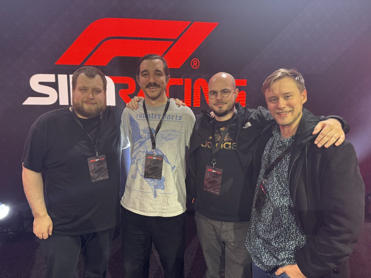 Warchawk's tweet photo. Back home from @F1Esports Event 1!

Big shoutout to the in-game team: @FikeMairles @elMakoLoco @GeorgeShreds and the whole crew on the ground. 🫡

They all made it easy to work the event and the vibes were immaculate!

First event of the year in the bag!
#F1Esports https://t.co/z7kXYwfwWa