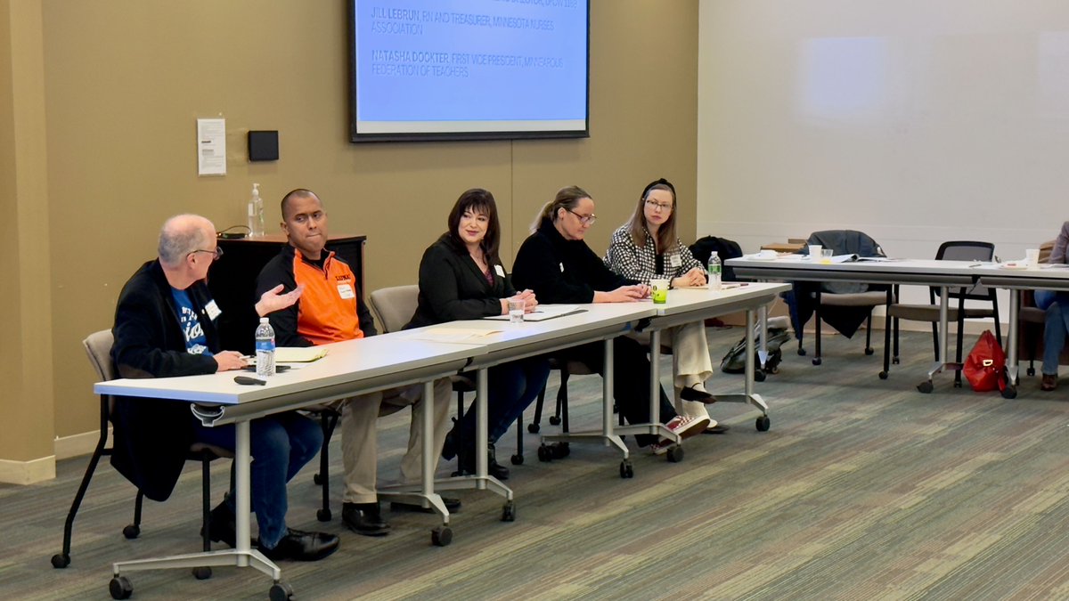 It was so wonderful to welcome lawmakers to our Labor School for Legislators today as they learned about Minnesota's Labor Movement and how they can continue supporting working Minnesotans. #mnleg #BetterInAUnion