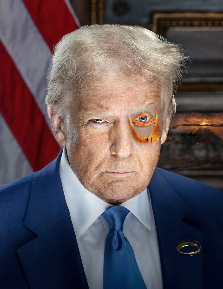 Trump Portrait Mordor (Lord of the Rings)
