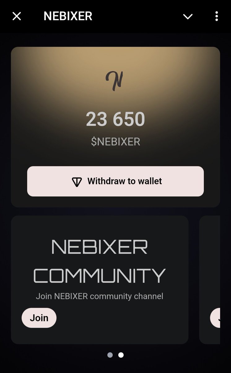 nebixerlabs's tweet image. Mine NBX points effortlessly with Nebixer Mining Bot!

Automate your mining, earn rewards, and grow your digital wealth. Get started now!

#Nebixer #MiningBot #NBXpoints 
#Token2049singapore  #TokenAirdrop #AirdropCrypto #airdrop2025