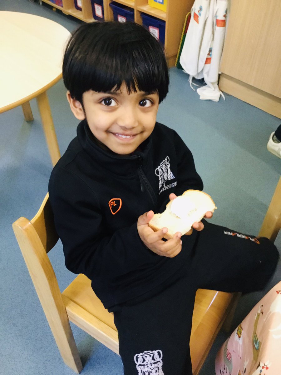 #SJCNursery
We finished our week listening to the story, The Three Billy Goats Gruff  with a buffet afternoon snack.
The children tasted goats cheese with crusty bread and cut up peppers and cucumber to make troll bridges using hummus.
Delicious!