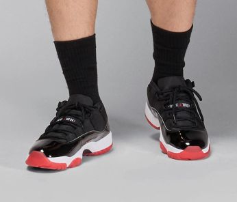jordan 11 concord bred low on feet
