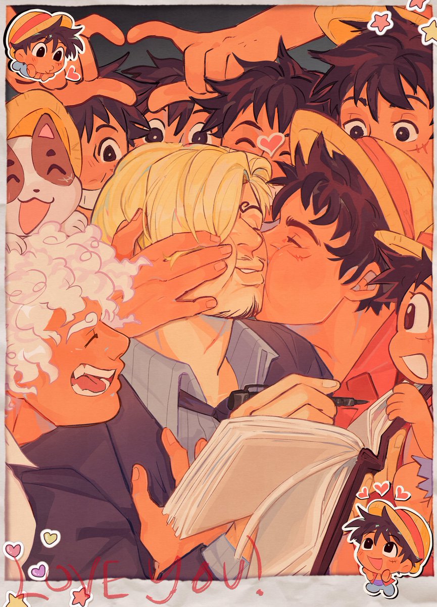 NEOBATSUIT's tweet photo. the 6am lusan grind NEVER STOPS ! ! ! ! 👨‍❤️‍💋‍👨

i spent so much time on this omg , enjoy !! #ONEPIECE https://t.co/qiV3V7MJFt