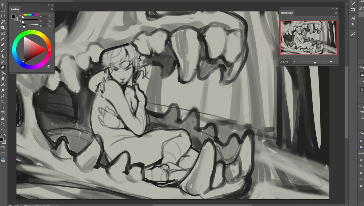 just realized that I had this teeth-thingy idea going on for way too long,, this is a wip from FEBRUARY 2024