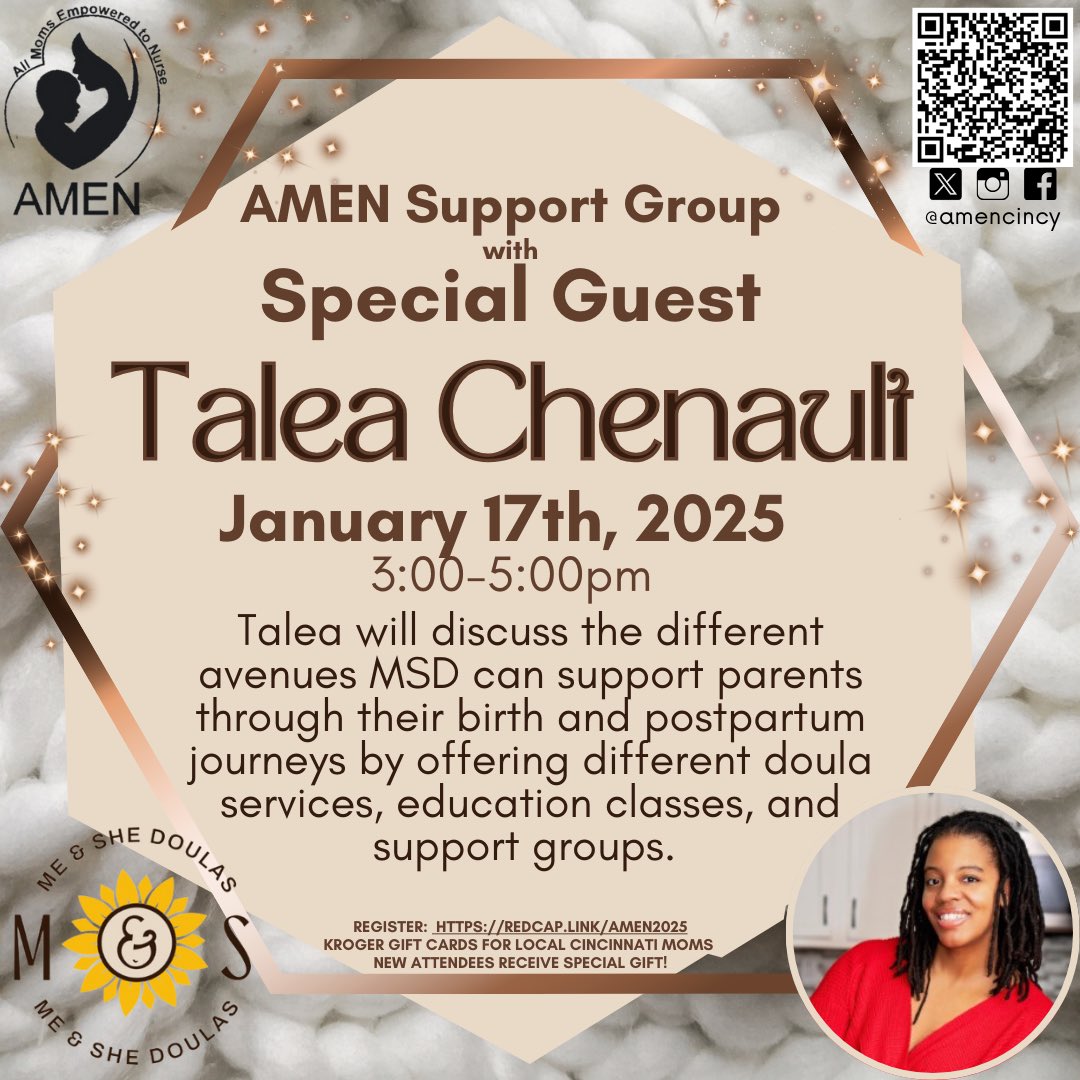 AMEN meeting today!  Jan 17th, 3-5!  Share and join us for breastfeeding support!