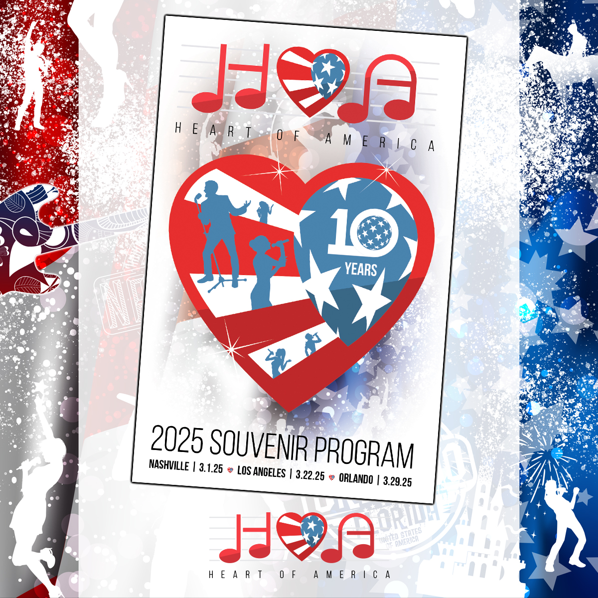 Group t-shirt and souvenir program orders are now due for our 2025 competing groups! Directors can find order forms in the director portal. Order now for a discounted group rate!

T-Shirt: $19 (regularly $25)
Program: $5 (regularly $7)

#HOAchoirs
