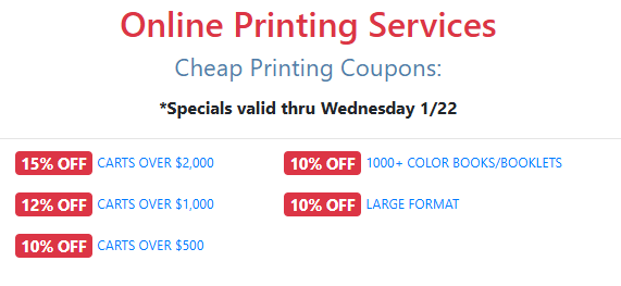 How about some hot printing #deals in this cold weather?
10-15% off all #printing services thru Wed, 1/22 at DocuCopies.com