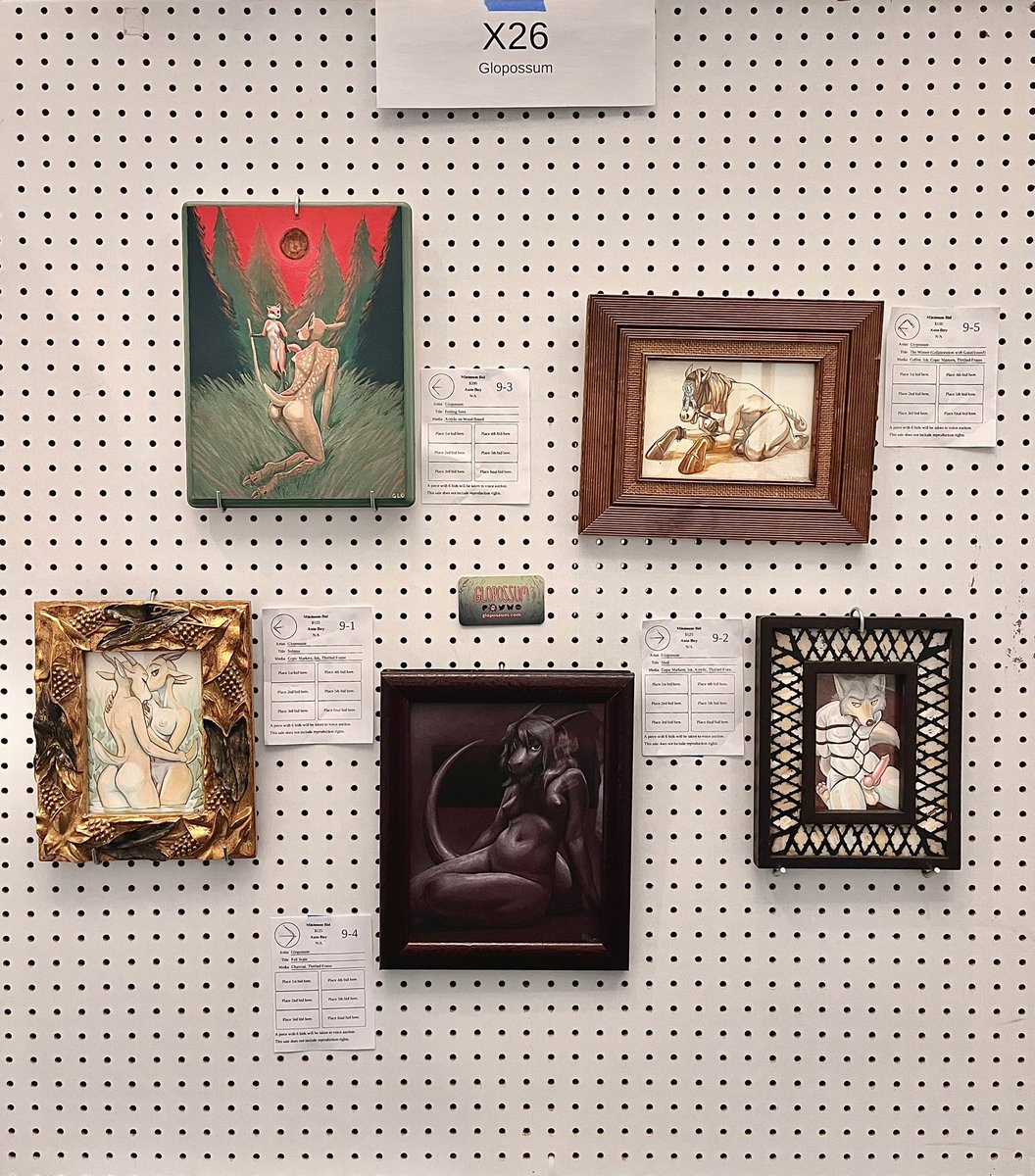 Glopossum's tweet photo. All set up and ready to go in the #FC25 dealers and art show!!! Ready to do some real animal business 💪 https://t.co/hjtQJfCU5B
