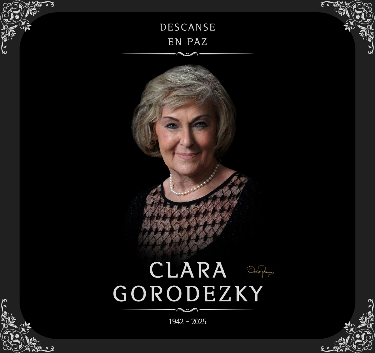 Con profundo pesar comunicamos el fallecimiento de nuestra querida Clara Gorodezky, Presidenta de la Fundación Comparte Vida, A.C. La Dra. Clara, una persona excepcional, siempre dedicada a las causas más nobles y una profesional comprometida. Hasta siempre, querida Doctora. 💐