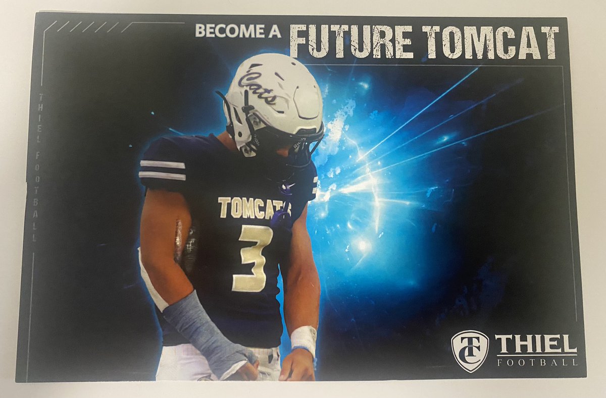Beyond blessed to say I’ve received an offer (11) from @Thiel_Football thank you for the opportunity! #AGTG✝️🙌