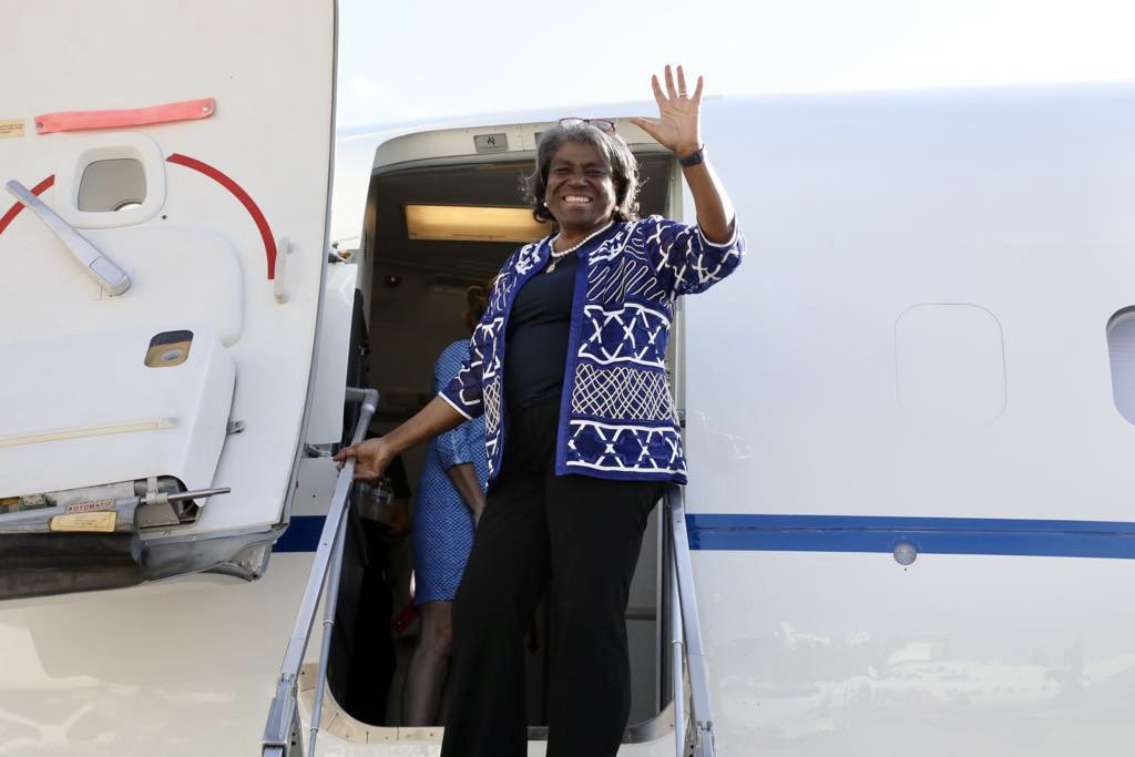 USAmbUN's tweet image. 35 foreign visits.
6 presidential delegations.
16 trips to American cities.
Tens of thousands of miles traveled – connecting with people across the country, advocating for U.S. interests in every corner of the globe.
It's been an honor.