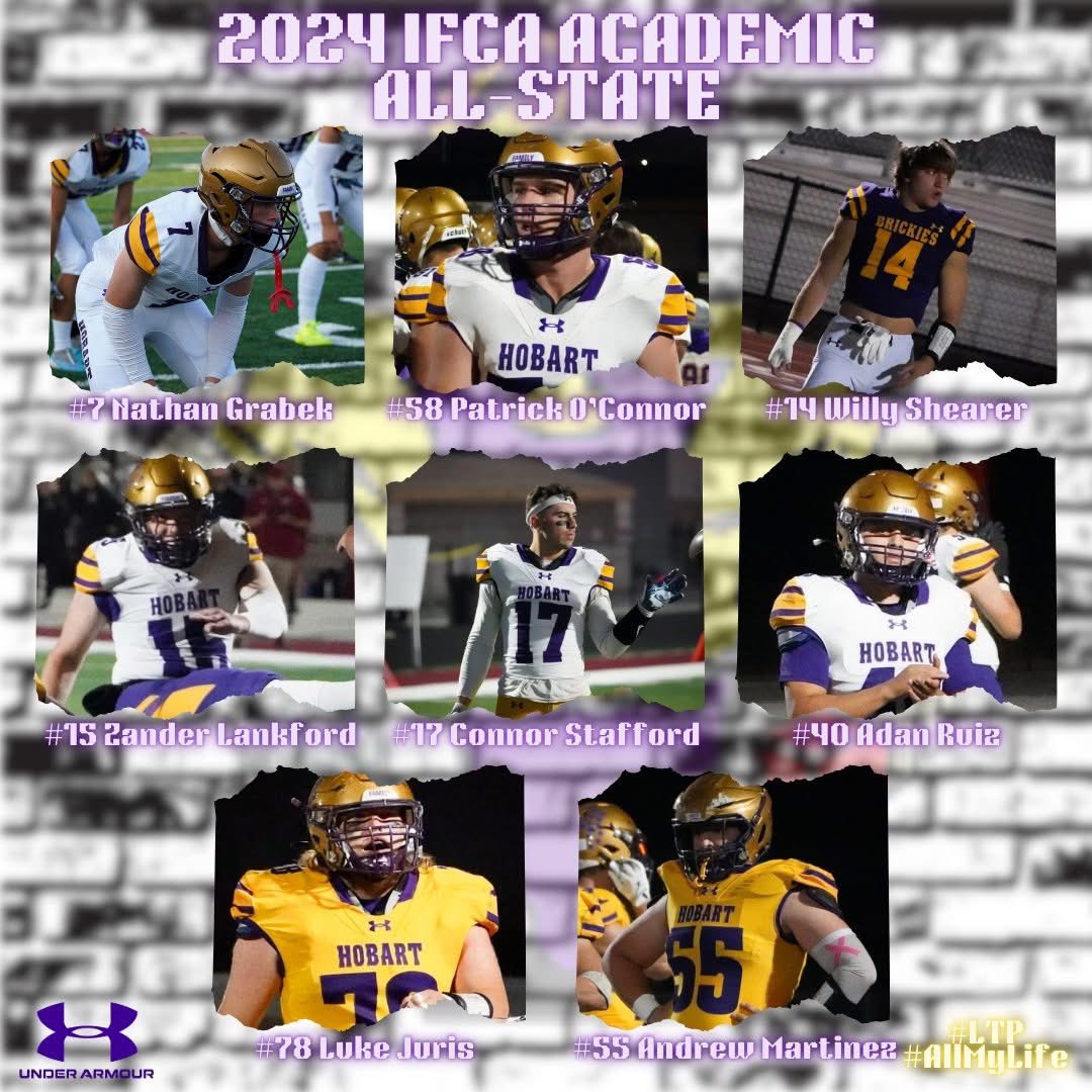 Congrats to our 2024 IFCA Academic All-State Student-Athletes!

#LTP #AllMyLife 🟪🟨🧱