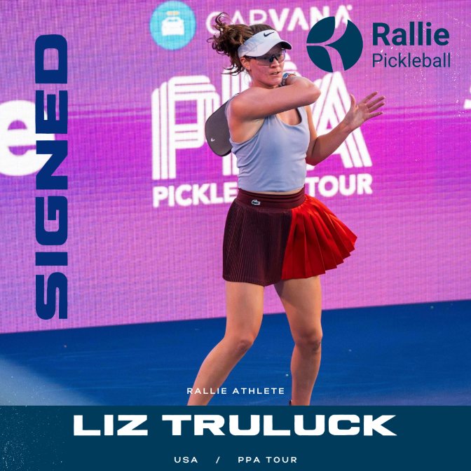 We’re beyond excited to announce that Liz Truluck is officially joining the Rallie Pickleball family! We’re thrilled to support Liz as she continues to make waves in the pickleball world and inspire others with her journey. Join us in welcoming Liz to the Rallie Pickleball