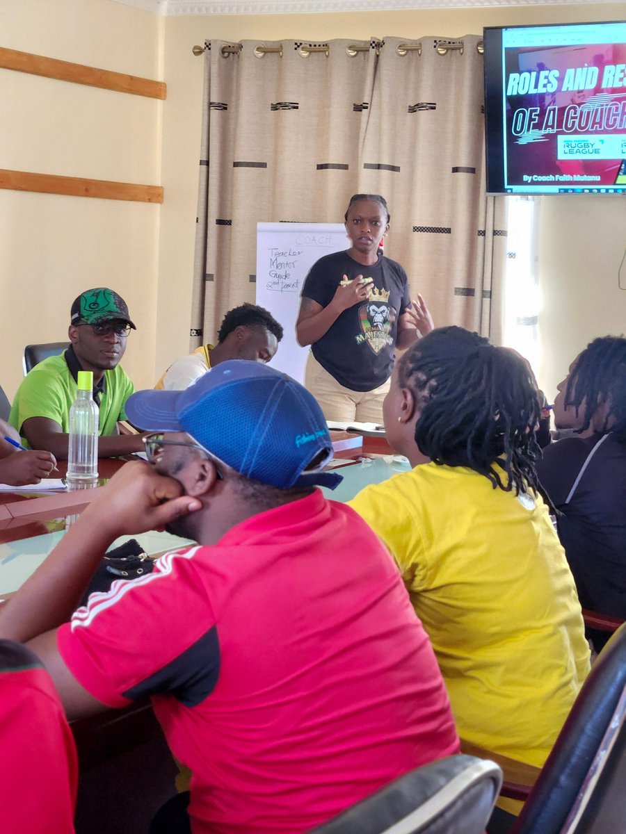 OfficialKRLF's tweet image. Day 3! 

The Level 1 Coaching, Level 1 Officiating, and Level 2 Educator programs are in full motion, empowering the next generation of rugby league leaders &amp;amp; match officials.

The journey continues as we keep pushing forward!

#intrl #RugbyLeague #Coaching #Officiating #Kenya