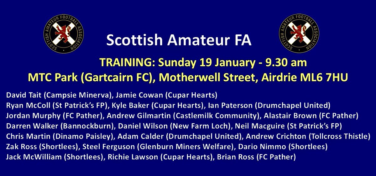 Scottish Amateur FA National Select tweet media