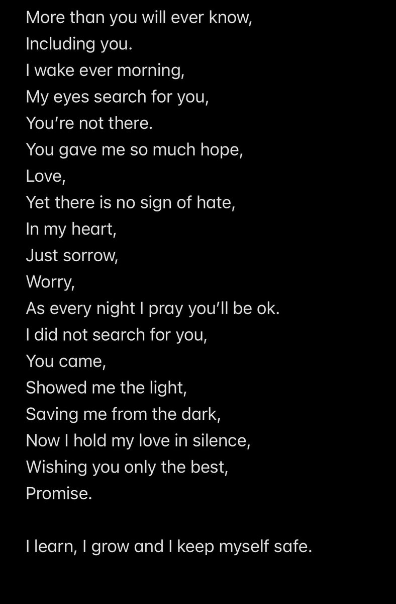 catgale98's tweet image. Everyday, I will always hold myself accountable, always
#sorry #willneverforget #MentalHealthMatters #mentalhealthillness #Accountability #growing #Peace