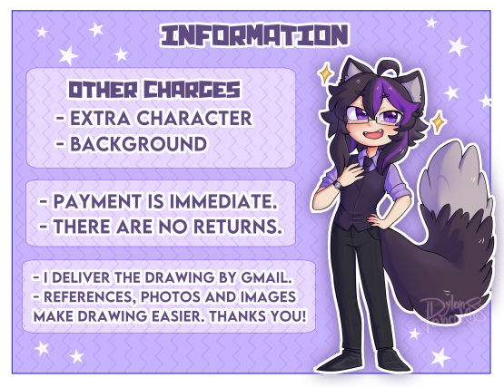 ★ OPEN COMMISSIONS !! ★

Custom drawings, fanarts, furry and more!
Questions and quotes in MD or in my contact: dylanrpancake@gmail.com
More information in the thread ♡

RT for diffusion !!
#opencommissions #myoc #myart