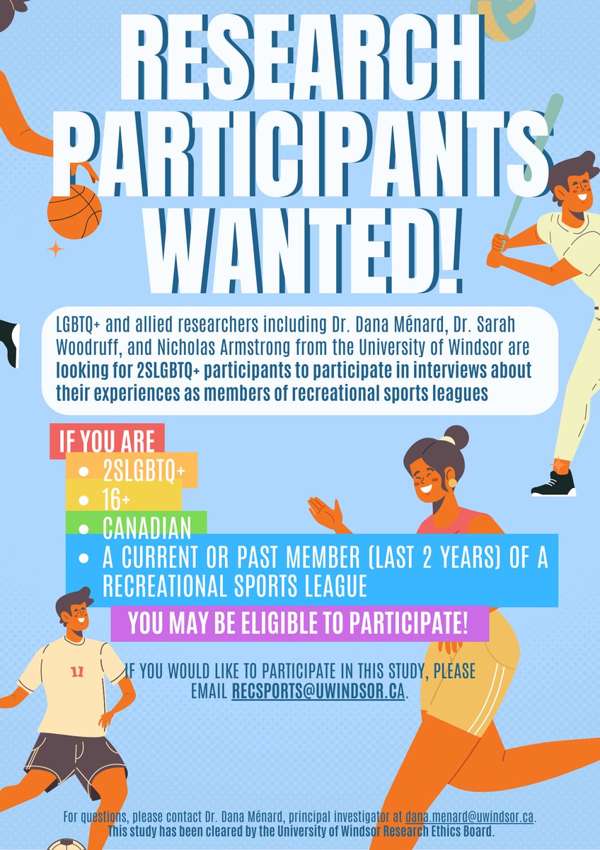 Lancer Recreation (@lancerrec) on Twitter photo Research participants wanted! Check out the information below and email recsports@uwindsor.ca to participate! Research participants wanted! Check out the information below and email recsports@uwindsor.ca to participate!