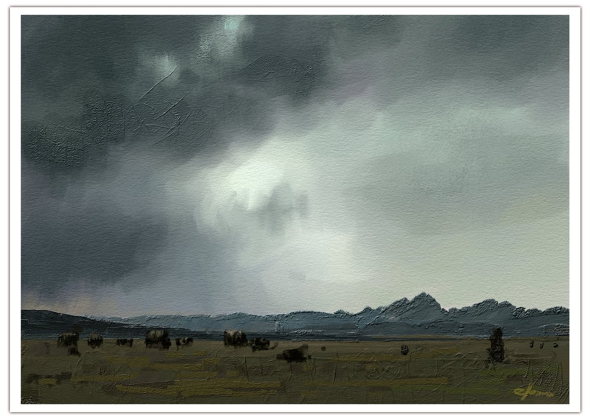 theoilpainter's tweet photo. Great plain storm. Carlos Herrera. https://t.co/Cm9Kjngrzw