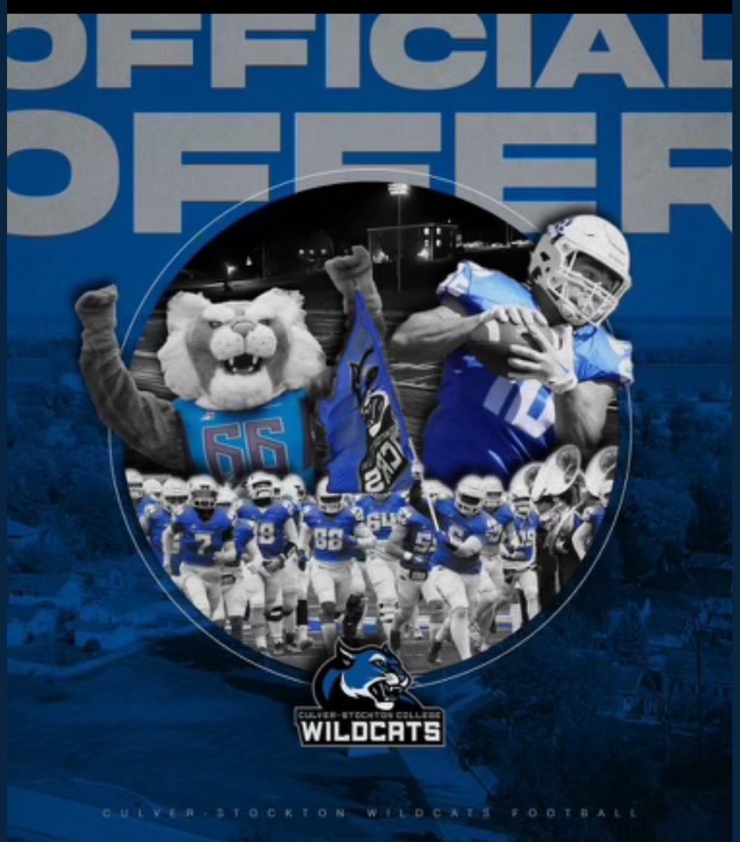 Im Blessed to receive an offer from Culver-Stockton college #GoWildcats 
<a href="/CoachMelton_CSC/">RJ Melton</a> 
<a href="/CoachPuckett25/">Josh Puckett</a> <a href="/_CoachBradford/">Jerry B, MBA</a> <a href="/timseymour62/">Tim Seymour</a> <a href="/haywoodtomcats/">tomcats_athletics</a> <a href="/JCanada77/">Jonathan Canada</a> <a href="/west10sports/">West Tennessee High School Athletics</a>