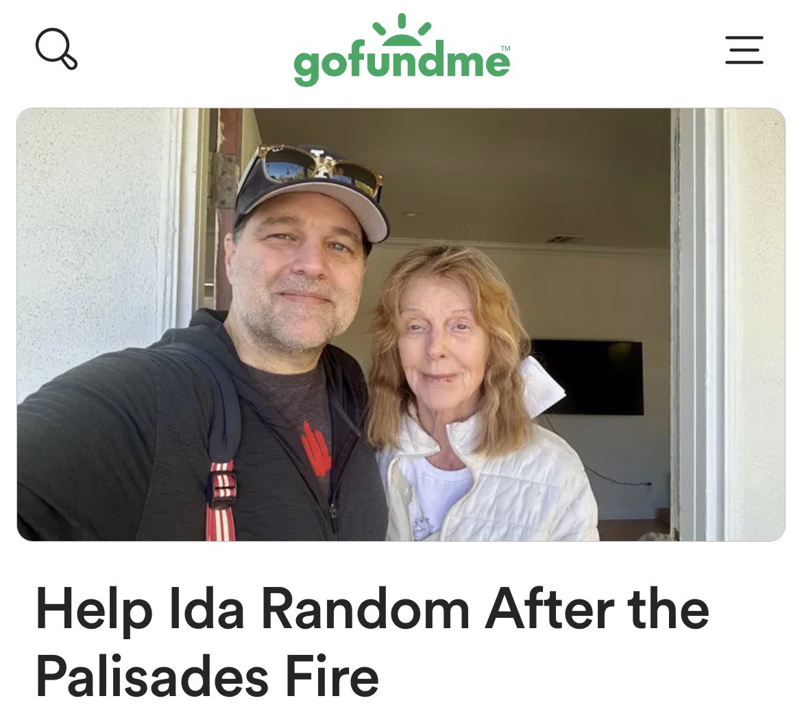 Still looking for support on this Go Fund Me please &amp; Thank You. So many friends lost homes &amp; Ida really is a wonderful person &amp; has been like family to me &amp; her son has been my brother’s best friend since childhood. 

Link:   gofund.me/29d59c26
#GoFundMe