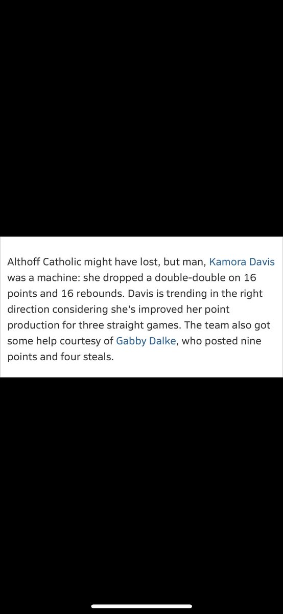 Thank you for the write up. Tough loss, left it all out on the floor.