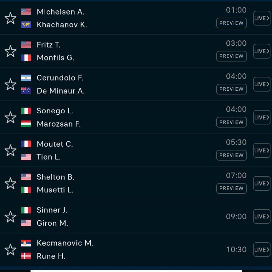 Première levée du GC : #focus sur les R1 de cette #AO2025 qui commence ce samedi. Premier tour pop corn comme on les aime avec Musetti-Shelton. Tirage compliqué pour l'italien. Le reste pas fou mais c'est le problème avec les tableaux de 128 ...