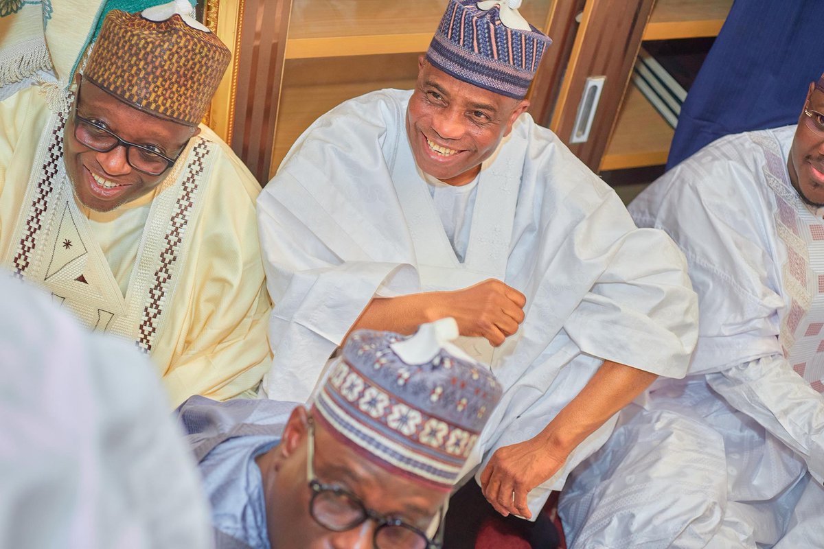 MalamSaiduUmar's tweet photo. I attended the wedding fatiha of the children of Senator @ladodanmarke, former 2023 Governorship Candidate in Katsina State, alongside our leader, Senator @AWTambuwal, colleagues from the 2023 States Governorship Candidates, and other esteemed leaders...... https://t.co/qSQWtHsof7