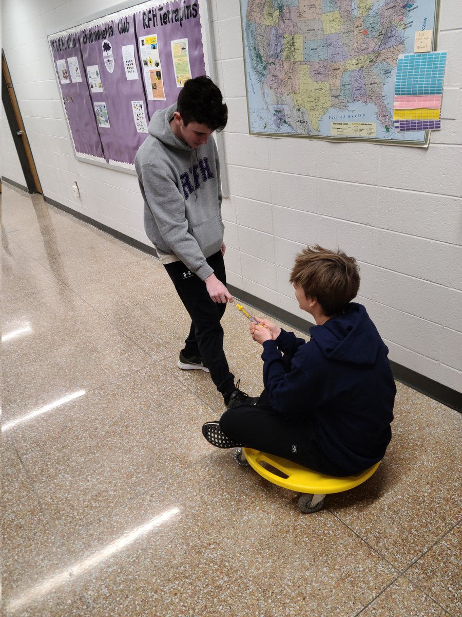 RFH STEM (@rfh_stem) on Twitter photo Mr. Langford's Physics students putting Newton's Laws of Motion...INTO motion, scootering down the hallway in the name of Science! <a href="/RFH_Regional/">Rumson-Fair Haven</a> Mr. Langford's Physics students putting Newton's Laws of Motion...INTO motion, scootering down the hallway in the name of Science! <a href="/RFH_Regional/">Rumson-Fair Haven</a>