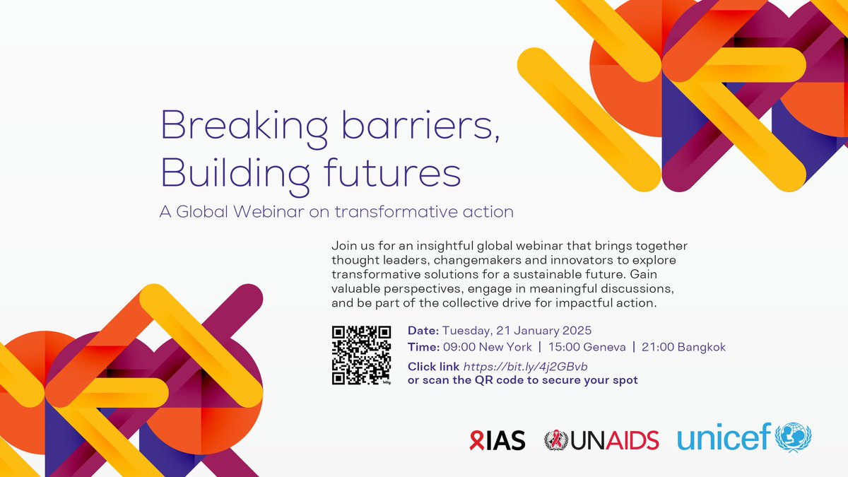 Conference Reflection Webinar! Youth leaders, researchers and innovators from across the globe will come together to reflect on key takeaways from AIDS 2024 &amp; HIVR4P 2024. This is your chance to hear Youth perspectives, leadership, and the latest advancements in HIV prevention