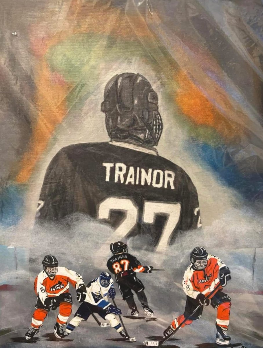 HTTigers23's tweet photo. The Holy Trinity Tigers would like to send our deepest condolences to the family, friends and teammates of JD Trainor.  It was a pleasure to share the ice with you bud.  Rest easy 🏒🏒 https://t.co/x8SQ3a5dSu