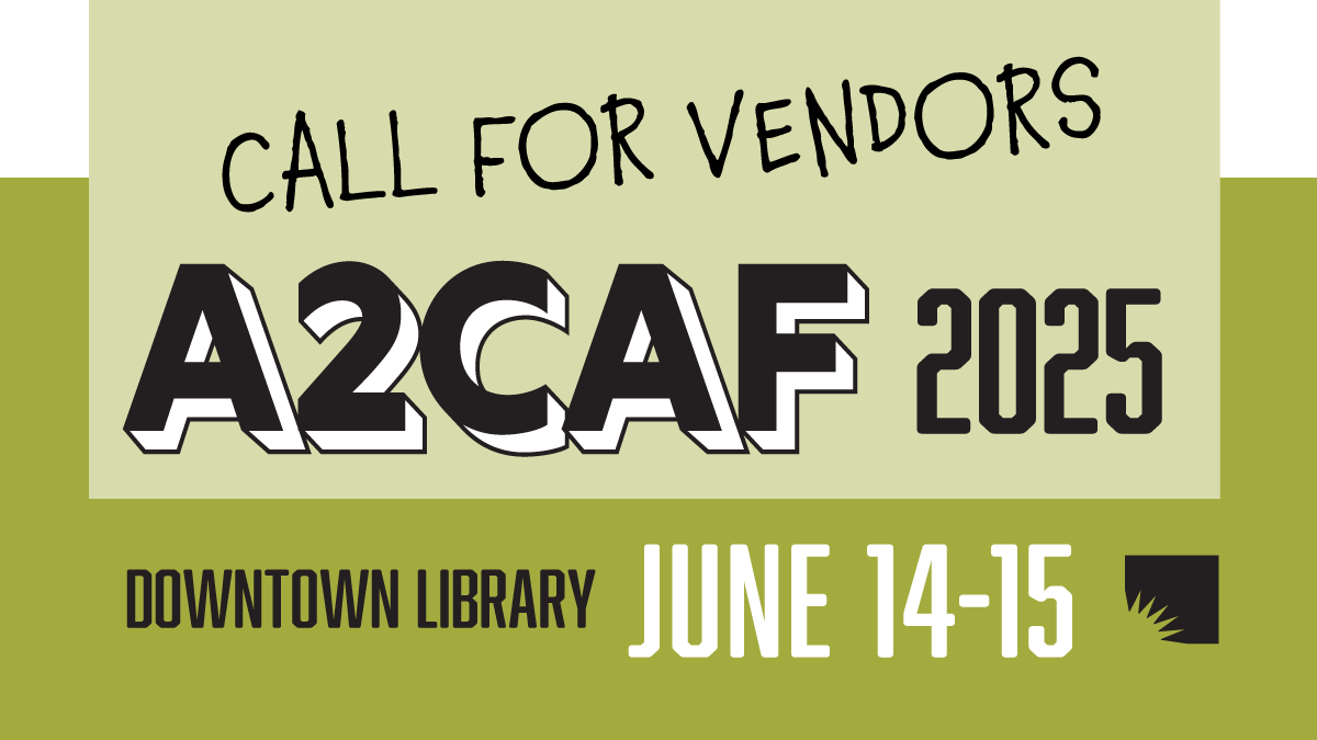 aadl's tweet photo. The A2CAF 2025 Call for Exhibitors is now open!

We're calling all comic creators and artists to show off their talents and passion at our two day celebration of all things comic art.

Apply by March 16 at 11:59 PM for a spot in the Artists Alley: https://t.co/XFRFt4cvhL https://t.co/1ovJc4OSsP