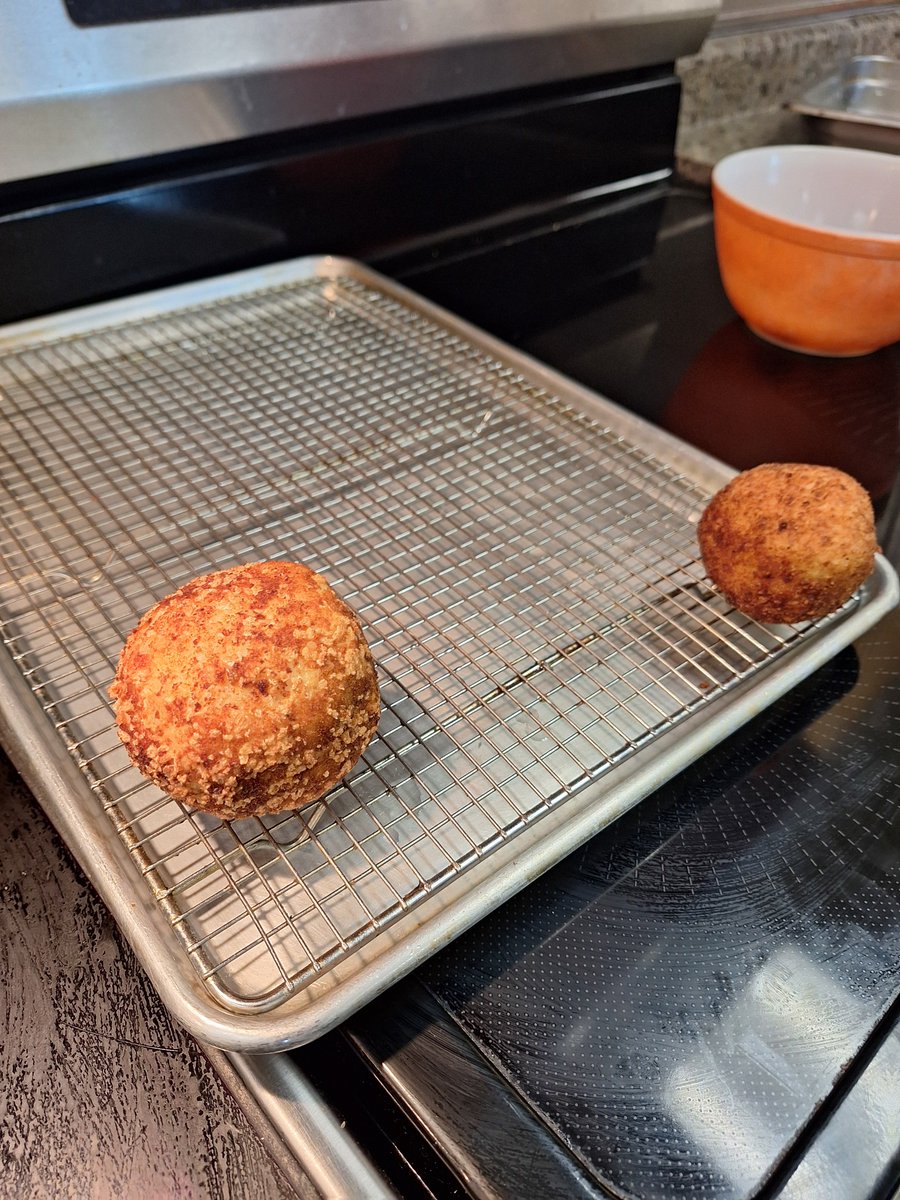 Culinary students at Brock HS learned to make Arancini!  Delizioso!