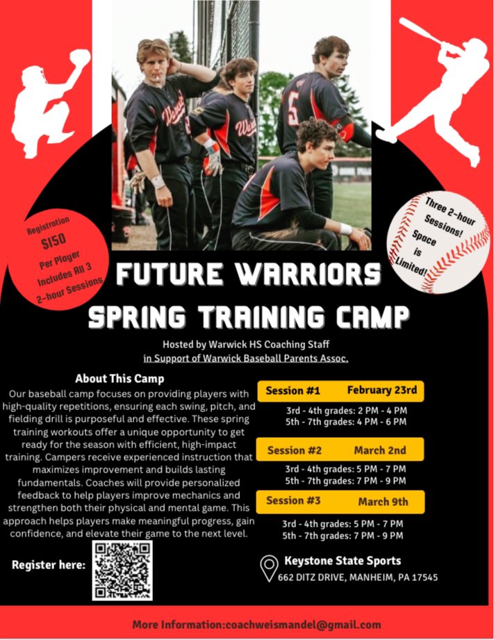 ⚾️Warwick HS Baseball⚾️ tweet media