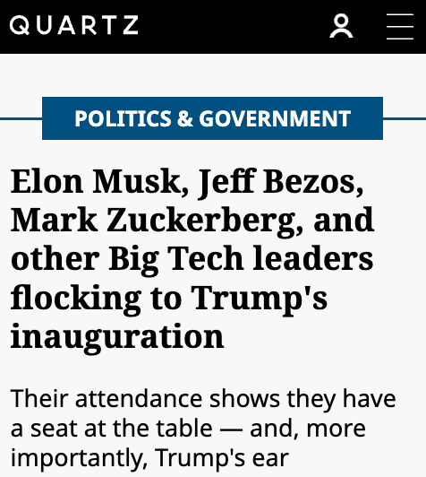 RBReich's tweet photo. This will be an administration of, by, and for the tech oligarchs. https://t.co/ROkaR8n8av https://t.co/hwpZc2LW9y